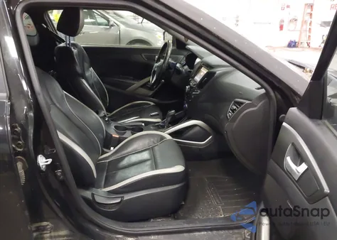 2013 Hyundai Veloster Turbo W/Black из США, поврежденный, VIN KMHTC6AE4DU163987